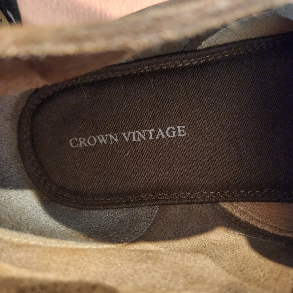 Men's Crown Vintage Chukka‎ Boots Size 9 - Tan Tabacco Suede